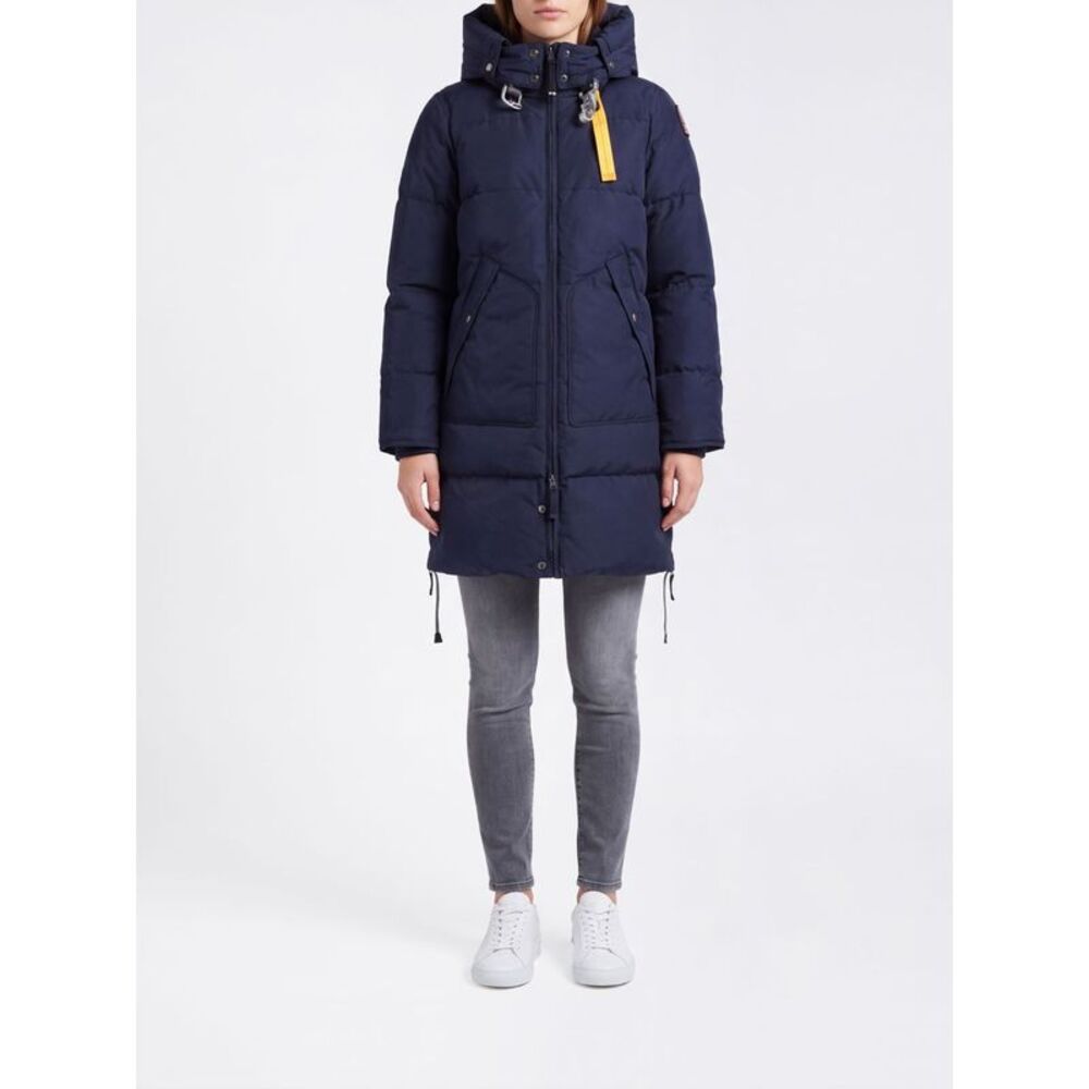 Parajumpers Long Quilted Nylon Down Jacket With Hood And High Neck